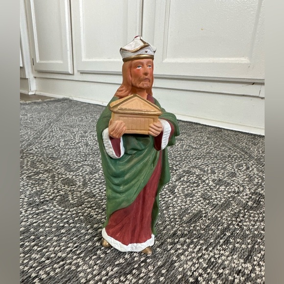 Vintage Homco Wiseman Gift Christmas Nativity Scene Replacement Figurine 5207 - Picture 12 of 12